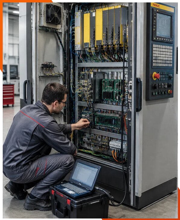 Ремонт систем ЧПУ FANUC промышленных станков в Фурманове